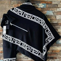 Half Zip Printed Tshirt