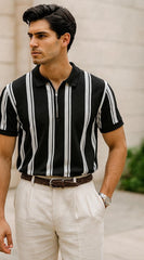 Zipped Collar Tshirt