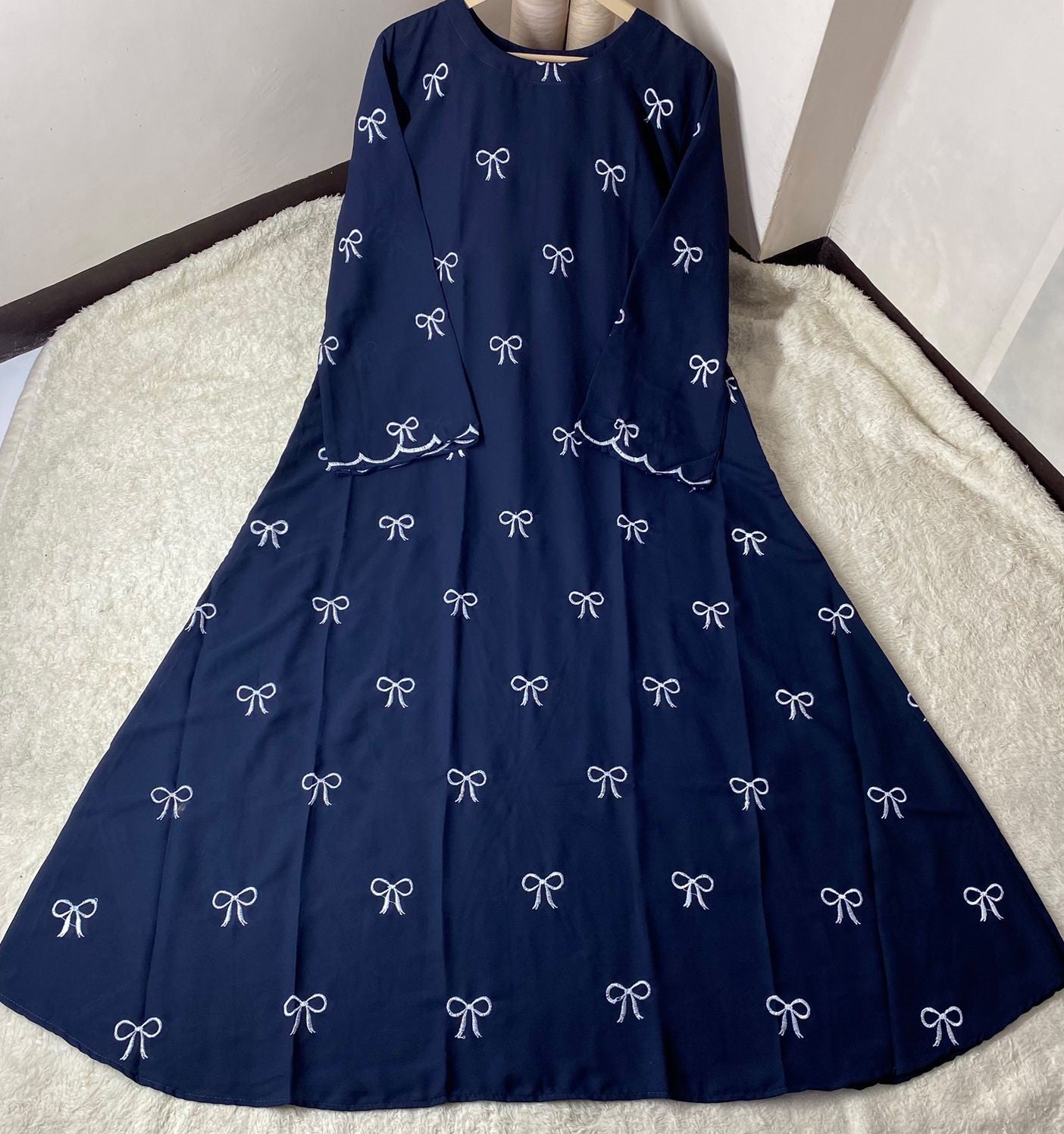 Trending Without Stoller Bow Abaya ➰